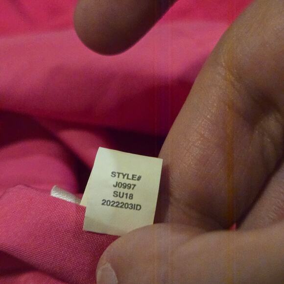 J.Crew Pink Cotton Blend Ruffle Sleeve Sheath Dress Size 2 Style J0997 - Picture 9 of 10